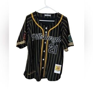 Pittsburgh Crawfords Headgear Classics Black Negro League Baseball Jersey